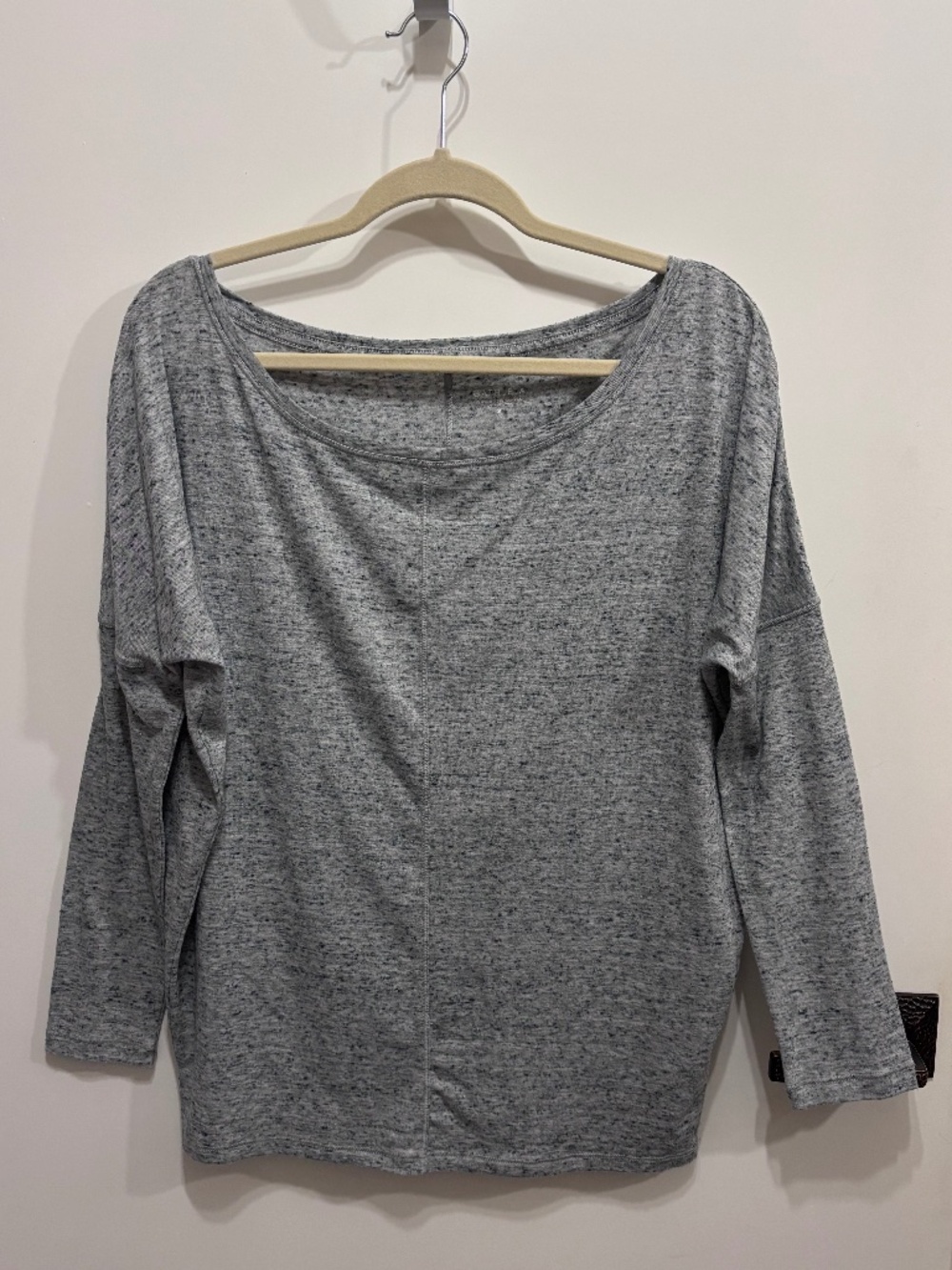 Athleta Long Raglan Sleeve Marled Top-Size S
